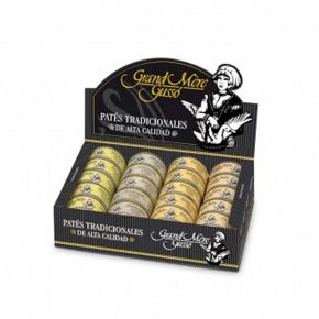 EXPOSITOR PATE LATA 100 g. 4 SABORES 