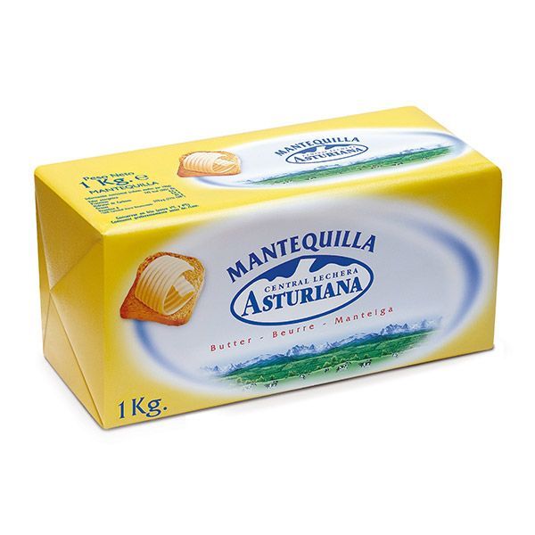 MANTEQUILLA  ASTURIANA BLOQUE 1 kg 