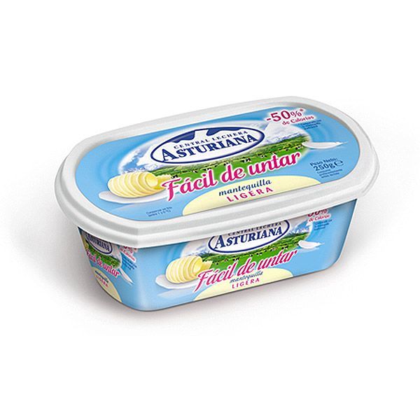 MANTEQUILLA ASTURIANA LIGERA 250 g.